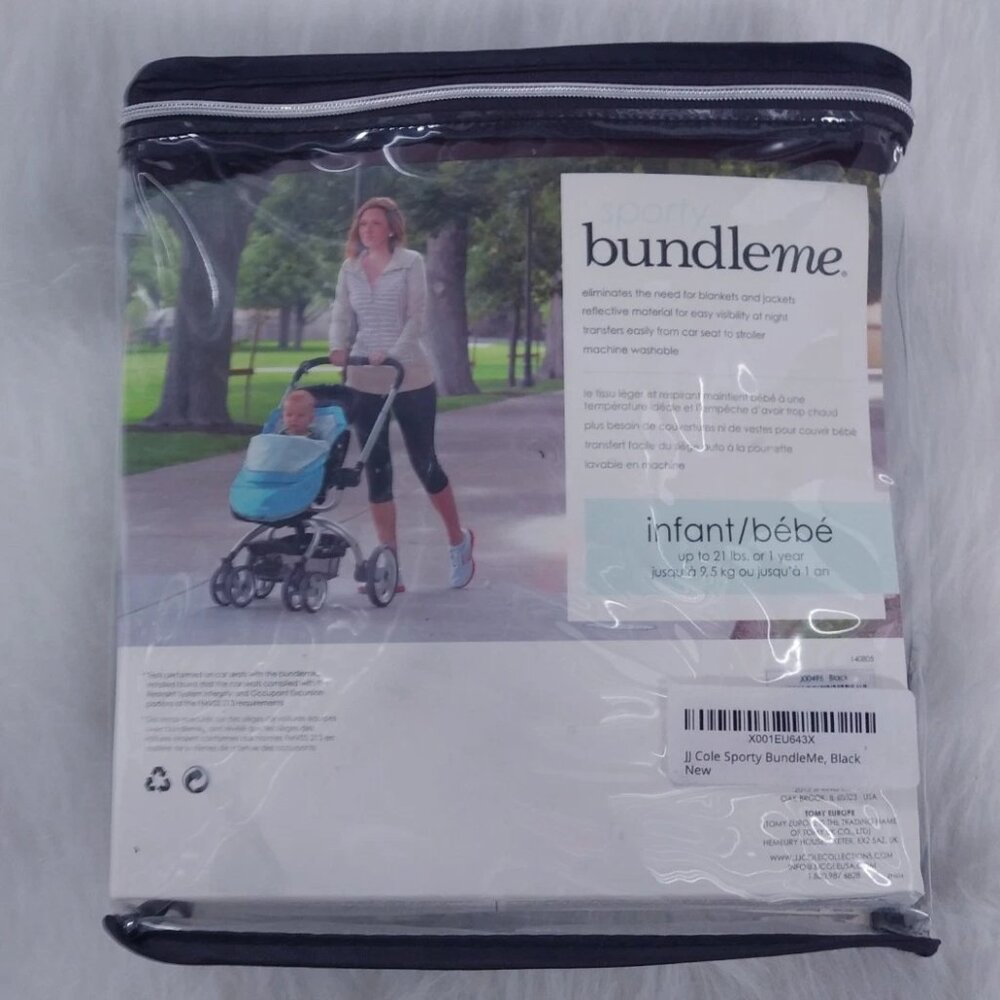 BundleMe Infant Stroller Blanket Cover Black - Picture 3 of 9